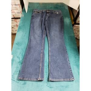 Apt. 9 Jeans Size 14 Womens Blue Stretch Denim Pants Mid Rise Modern Bootcut